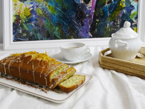 Orange poppy seed plumcake